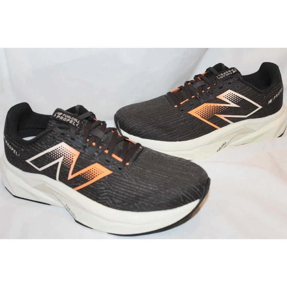 NEW BALANCE WOMEN'S FUEL‎ CELL PROPEL V5 BLACK ORANGE WHITE SNEAKERS NIB 9.5
